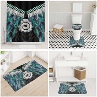 Aotearoa Korowai Motif Bathroom Set Maori Koru Poutama - Polynesian Pride