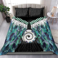 Aotearoa Korowai Motif Bedding Set Maori Koru Poutama