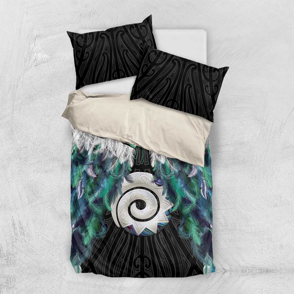 Aotearoa Korowai Motif Bedding Set Maori Koru Poutama
