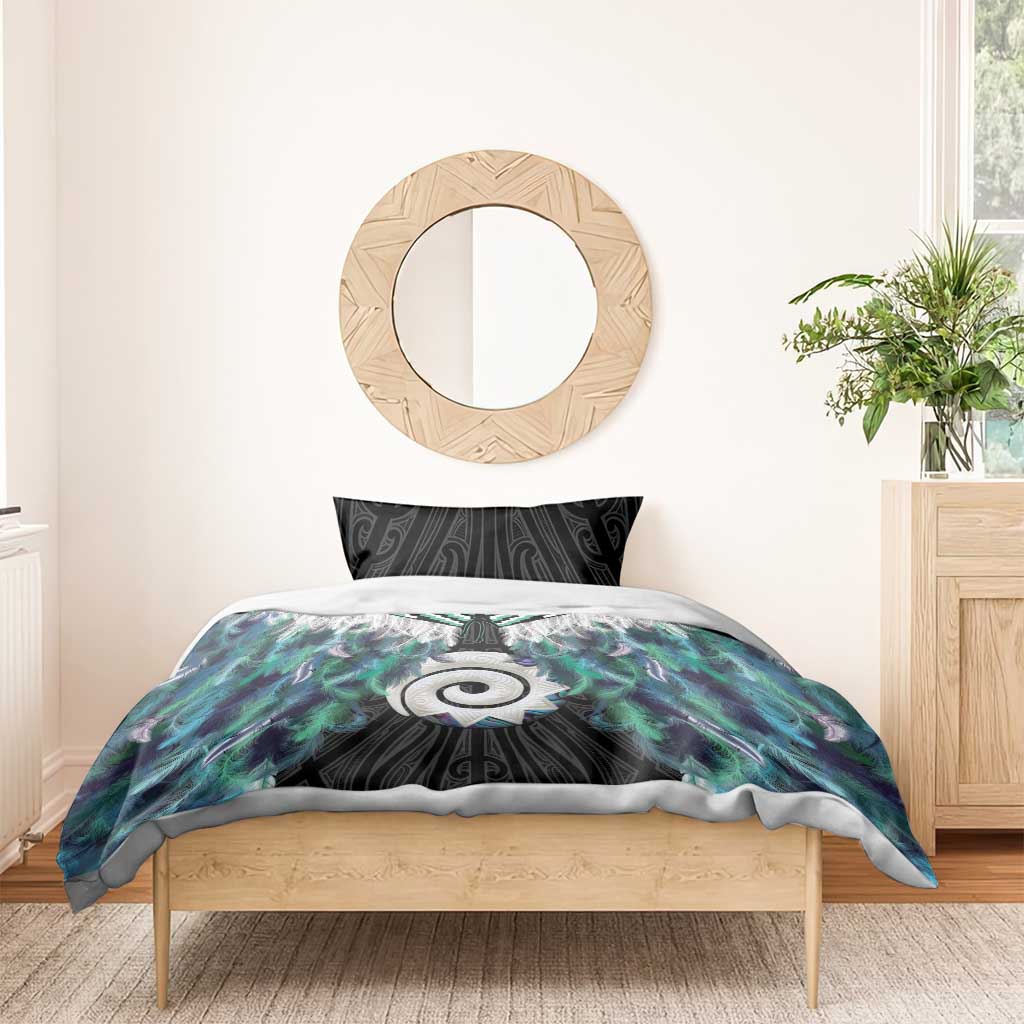 Aotearoa Korowai Motif Bedding Set Maori Koru Poutama