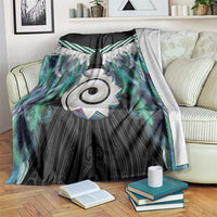 Aotearoa Korowai Motif Blanket Maori Koru Poutama