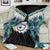 Aotearoa Korowai Motif Blanket Maori Koru Poutama