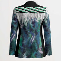 Aotearoa Korowai Motif Blazer Maori Koru Poutama LT14 - Polynesian Pride