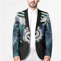 Aotearoa Korowai Motif Blazer Maori Koru Poutama LT14 - Polynesian Pride