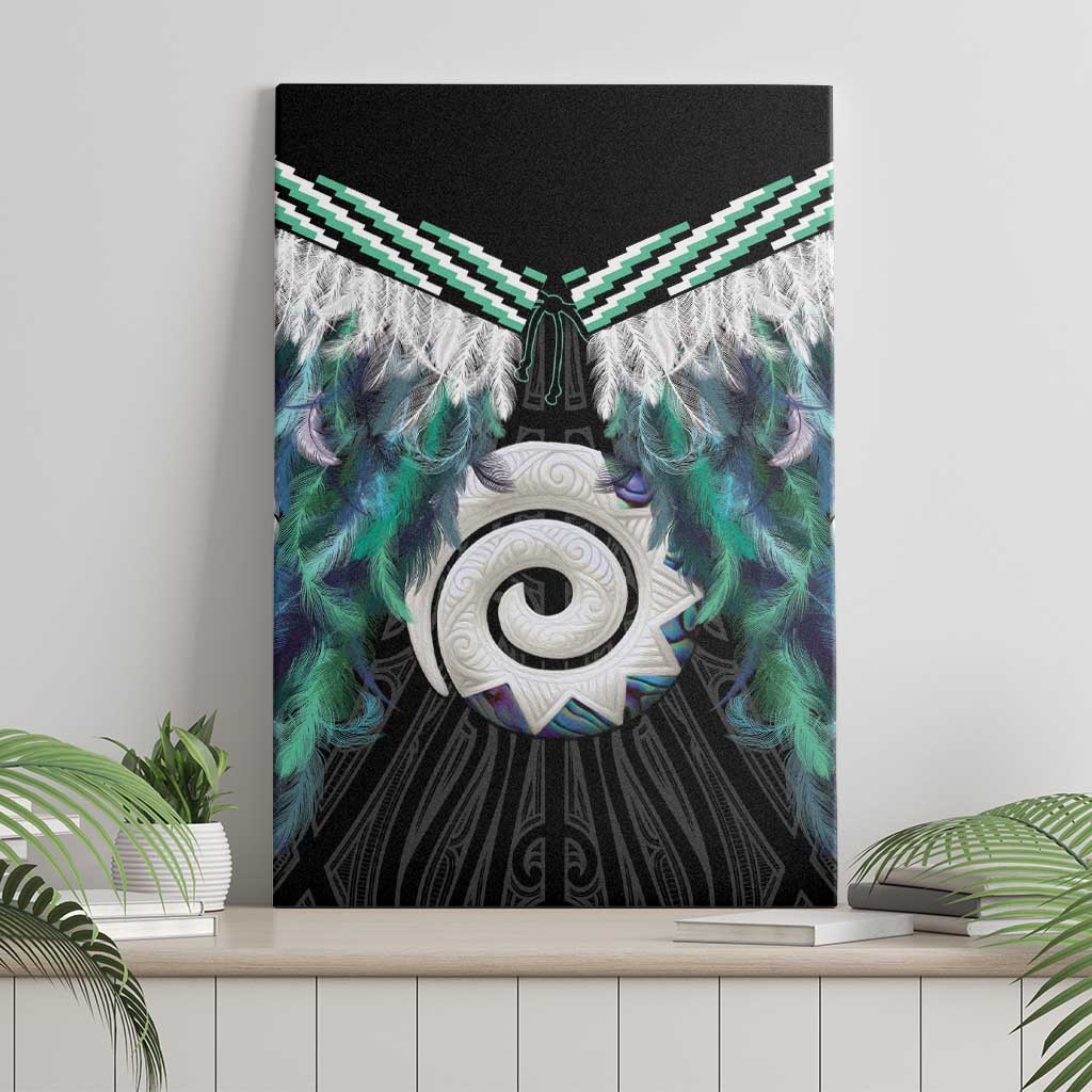 Aotearoa Korowai Motif Canvas Wall Art Maori Koru Poutama