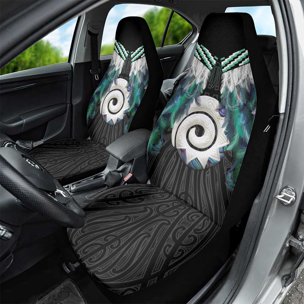 Aotearoa Korowai Motif Car Seat Cover Maori Koru Poutama