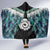 Aotearoa Korowai Motif Hooded Blanket Maori Koru Poutama