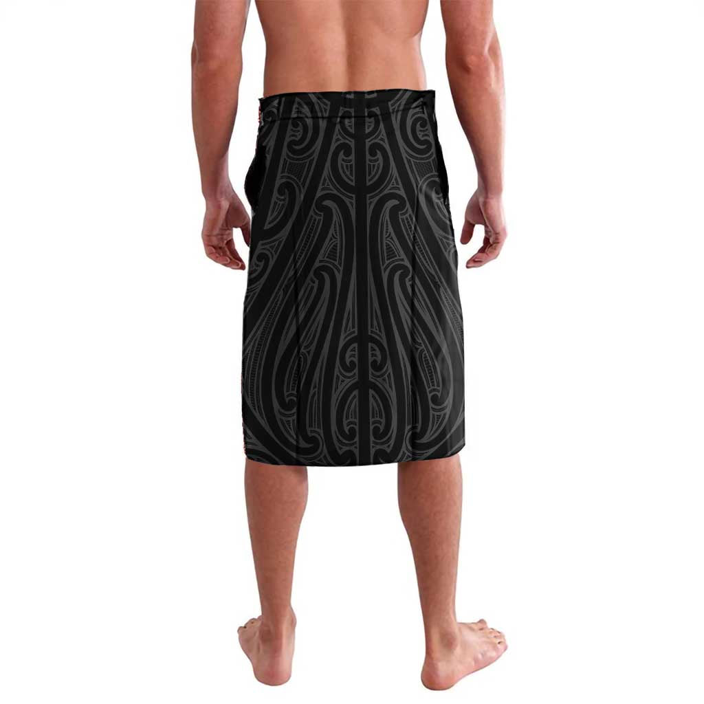 Aotearoa Korowai Motif Lavalava Maori Koru Poutama