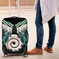 Aotearoa Korowai Motif Luggage Cover Maori Koru Poutama