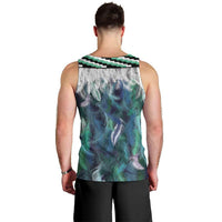 Aotearoa Korowai Motif Men Tank Top Maori Koru Poutama