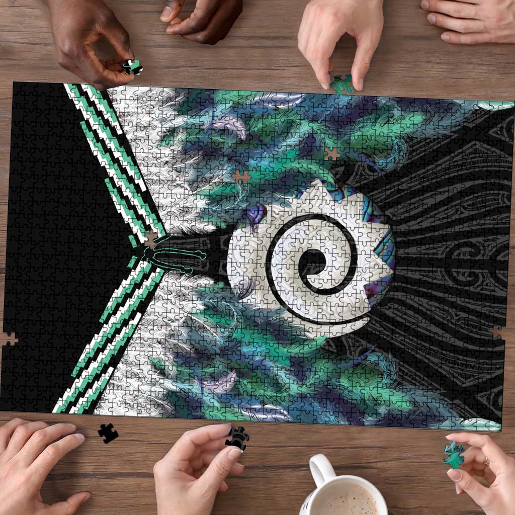 Aotearoa Korowai Motif Puzzle Maori Koru Poutama - Polynesian Pride