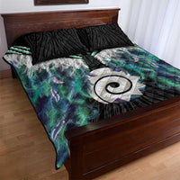 Aotearoa Korowai Motif Quilt Bed Set Maori Koru Poutama