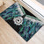 Aotearoa Korowai Motif Rubber Doormat Maori Koru Poutama