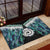 Aotearoa Korowai Motif Rubber Doormat Maori Koru Poutama