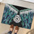 Aotearoa Korowai Motif Rubber Doormat Maori Koru Poutama