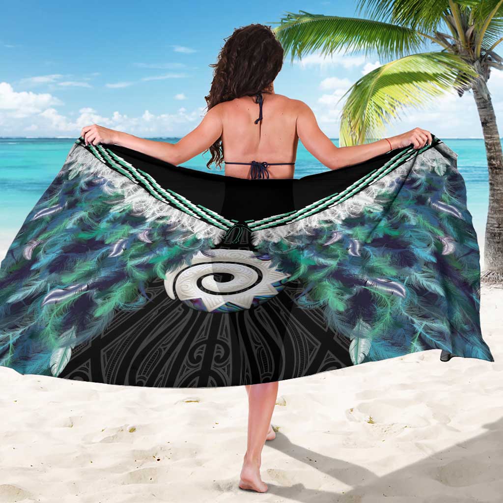 Aotearoa Korowai Motif Sarong Maori Koru Poutama LT14 - Polynesian Pride