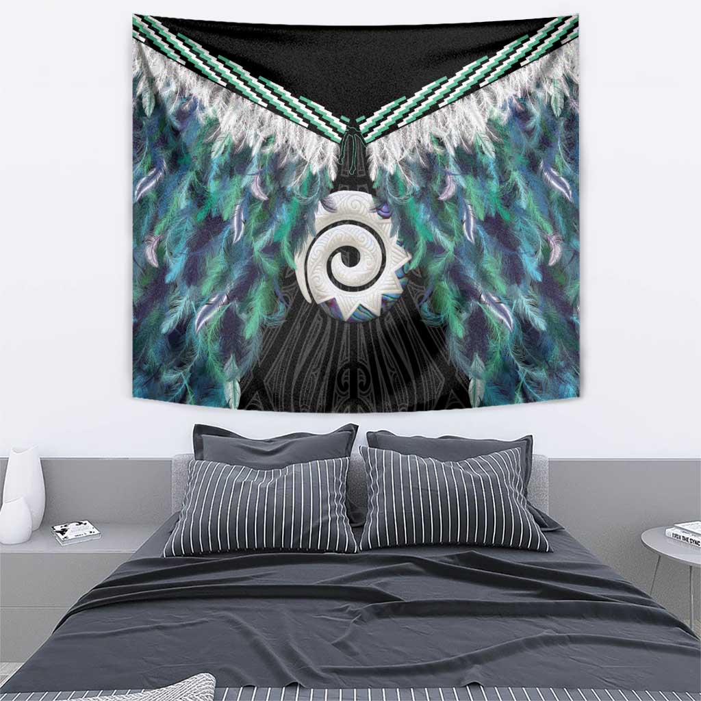 Aotearoa Korowai Motif Tapestry Maori Koru Poutama