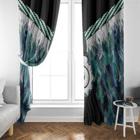Aotearoa Korowai Motif Window Curtain Maori Koru Poutama