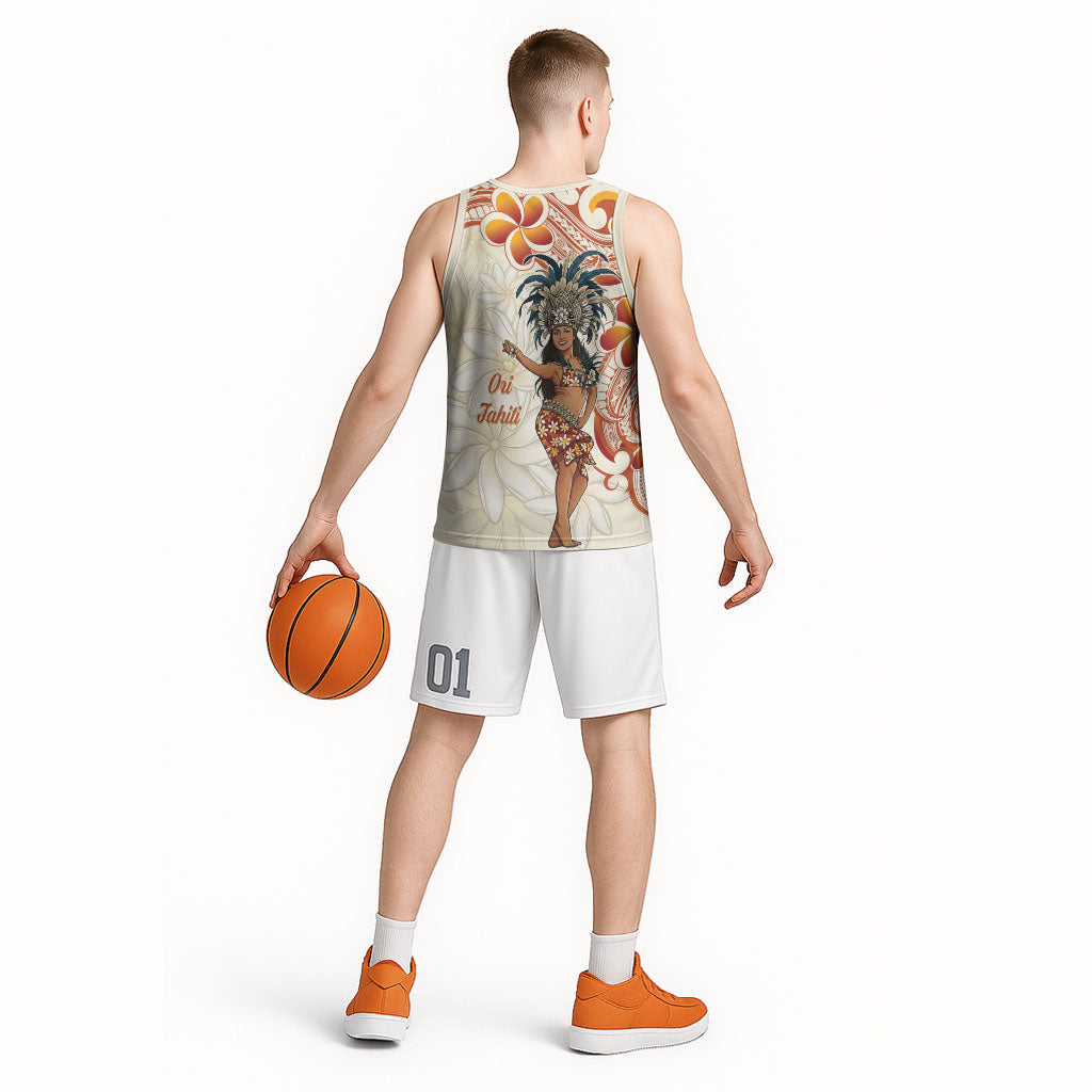 Heiva i Tahiti Basketball Jersey Ori Tahitian Dance Tiare Maori LT14 - Polynesian Pride