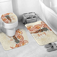 Heiva i Tahiti Bathroom Set Ori Tahitian Dance Tiare Maori LT14 Mat Set Only (3 pcs) One Size Beige - Polynesian Pride