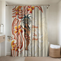Heiva i Tahiti Bathroom Set Ori Tahitian Dance Tiare Maori LT14 Shower Curtain Only Beige - Polynesian Pride