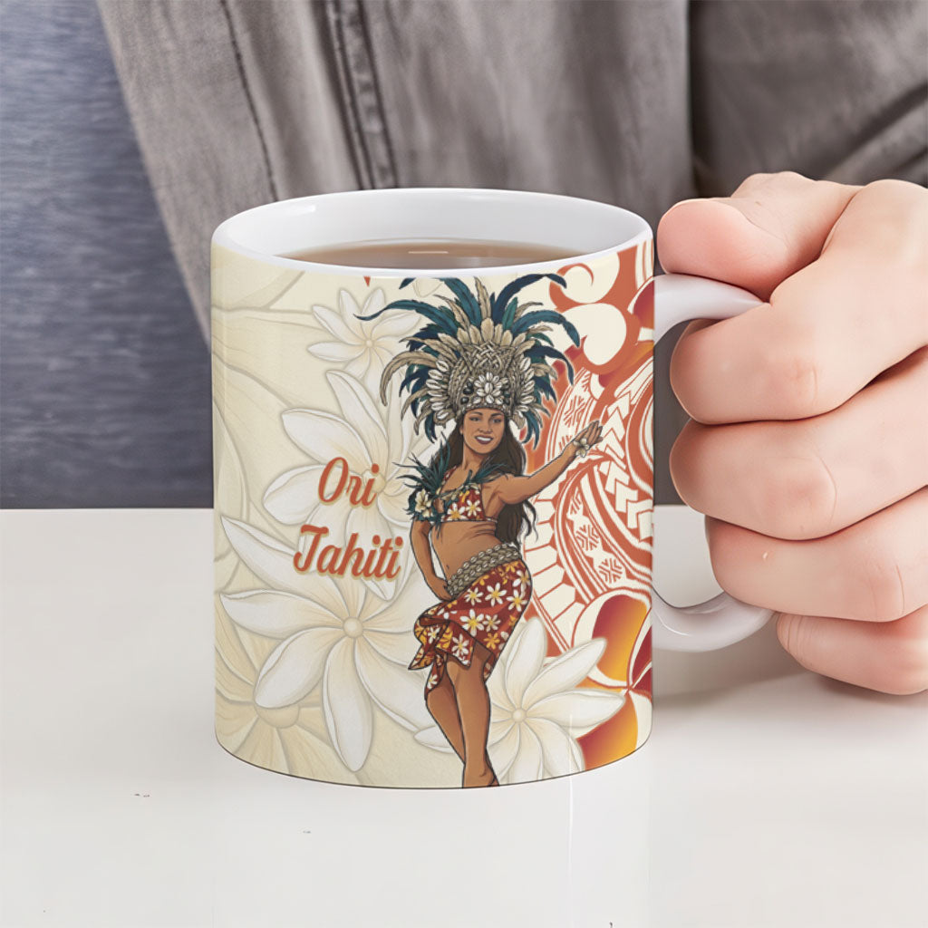 Heiva i Tahiti Ceramic Mug Ori Tahitian Dance Tiare Maori