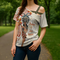 Heiva i Tahiti Cross Shoulder Shirt Ori Tahitian Dance Tiare Maori LT14 - Polynesian Pride