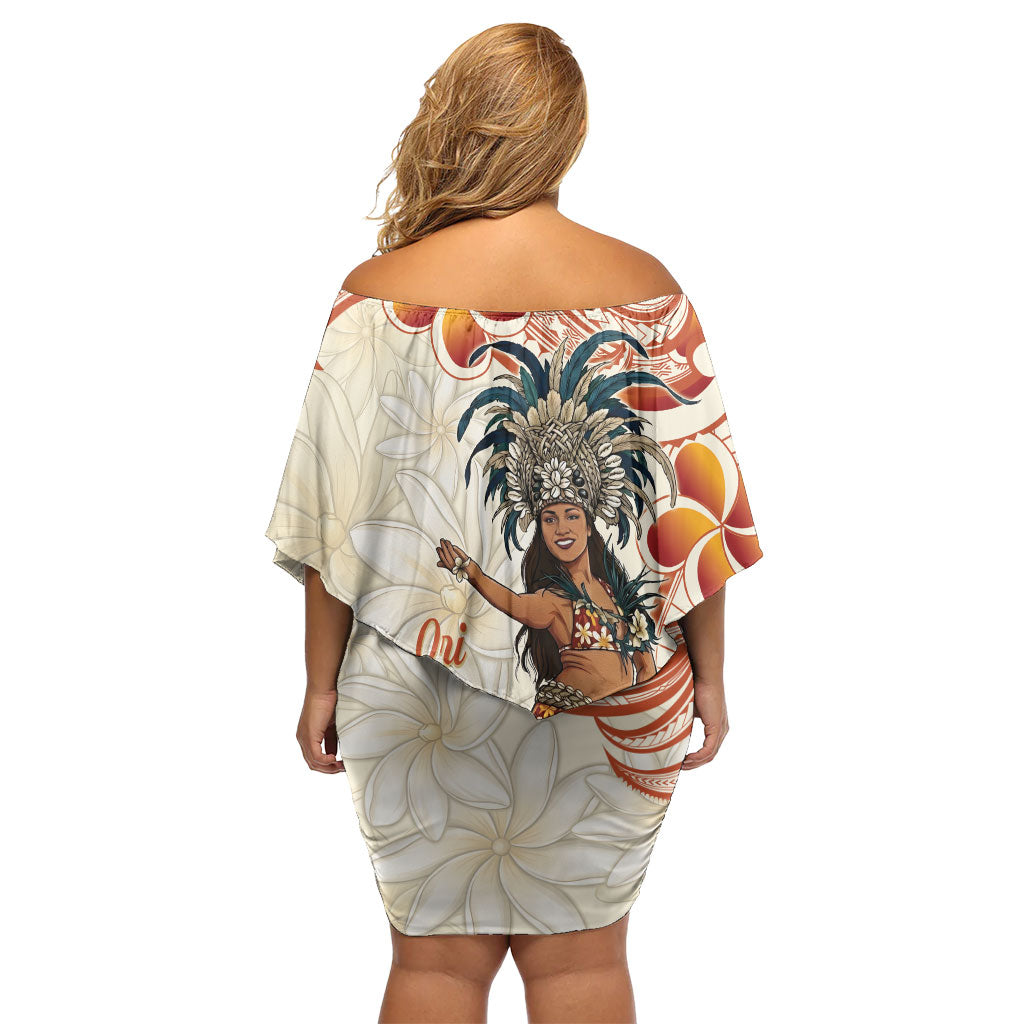 Heiva i Tahiti Off Shoulder Short Dress Ori Tahitian Dance Tiare Maori LT14 - Polynesian Pride
