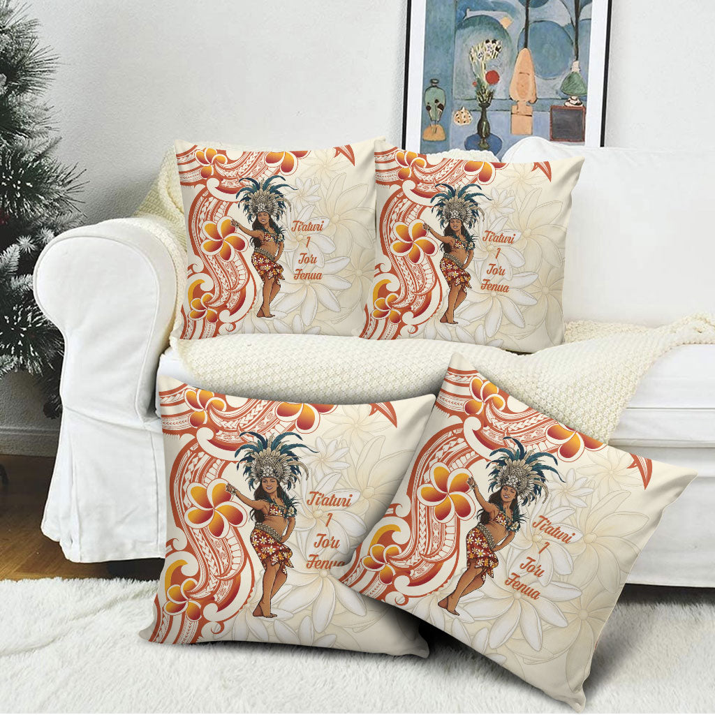 Heiva i Tahiti Pillow Cover Ori Tahitian Dance Tiare Maori