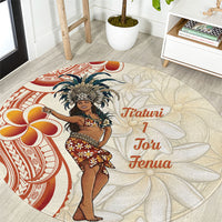 Heiva i Tahiti Round Carpet Ori Tahitian Dance Tiare Maori