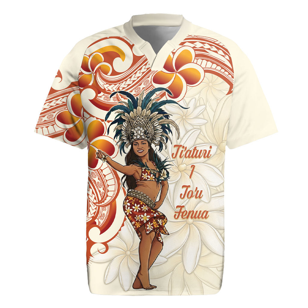 Heiva i Tahiti Rugby Jersey Ori Tahitian Dance Tiare Maori