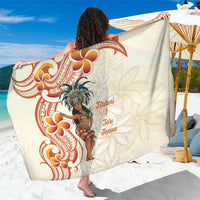 Heiva i Tahiti Sarong Ori Tahitian Dance Tiare Maori LT14 One Size 44 x 66 inches Beige - Polynesian Pride