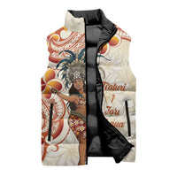 Heiva i Tahiti Sleeveless Puffer Jacket Ori Tahitian Dance Tiare Maori