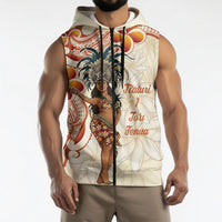 Heiva i Tahiti Sleeveless Zip Hoodie Ori Tahitian Dance Tiare Maori LT14 - Polynesian Pride