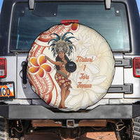 Heiva i Tahiti Spare Tire Cover Ori Tahitian Dance Tiare Maori LT14 Beige - Polynesian Pride