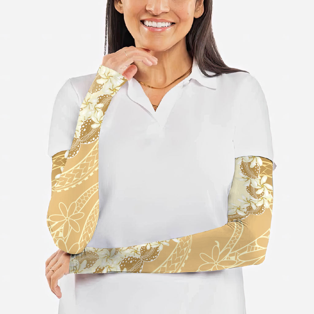 Heiva i Tahiti Arm Sleeves Tahitian Tiare Maori Cowrie Lei Brown LT14 - Polynesian Pride