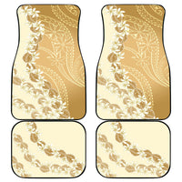 Heiva i Tahiti Car Mats Tahitian Tiare Maori Cowrie Lei Brown LT14 - Polynesian Pride