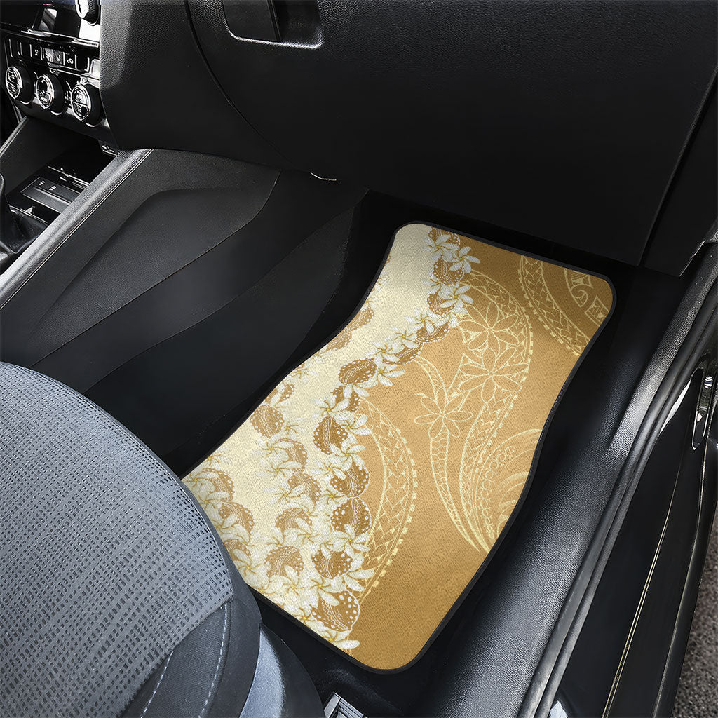 Heiva i Tahiti Car Mats Tahitian Tiare Maori Cowrie Lei Brown LT14 - Polynesian Pride