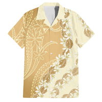 Heiva i Tahiti Family Matching Mermaid Dress and Hawaiian Shirt Tahitian Tiare Maori Cowrie Lei Brown LT14 Dad's Shirt - Short Sleeve Brown - Polynesian Pride