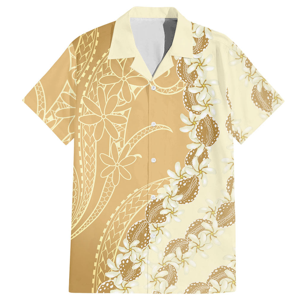 Heiva i Tahiti Hawaiian Shirt Tahitian Tiare Maori Cowrie Lei Brown LT14 Brown - Polynesian Pride