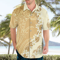 Heiva i Tahiti Hawaiian Shirt Tahitian Tiare Maori Cowrie Lei Brown LT14 - Polynesian Pride