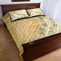 Heiva i Tahiti Quilt Bed Set Tahitian Tiare Maori Cowrie Lei Brown LT14 - Polynesian Pride