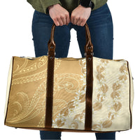Heiva i Tahiti Travel Bag Tahitian Tiare Maori Cowrie Lei Brown LT14 Brown - Polynesian Pride
