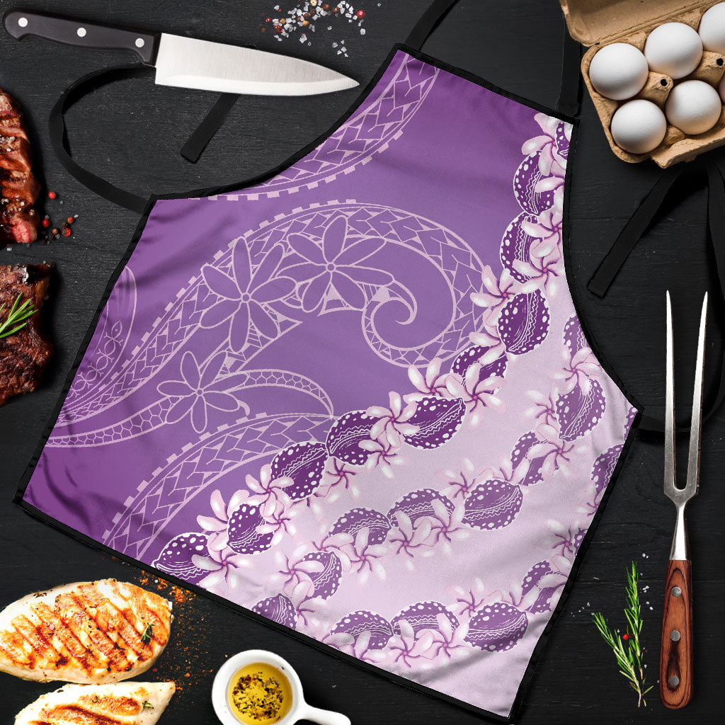 Heiva i Tahiti Apron Tahitian Tiare Maori Cowrie Lei Purple LT14 Purple - Polynesian Pride