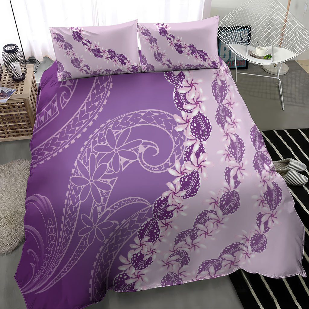 Heiva i Tahiti Bedding Set Tahitian Tiare Maori Cowrie Lei Purple LT14 - Polynesian Pride