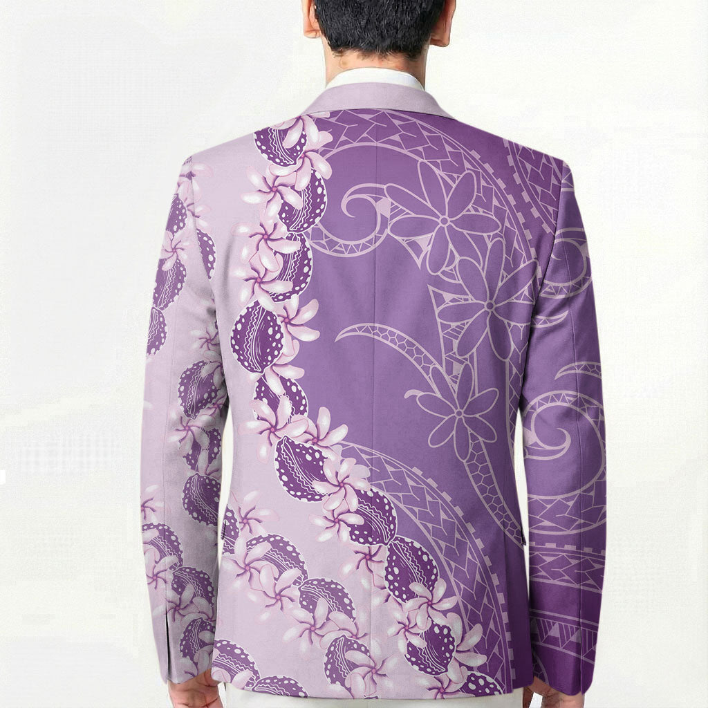 Heiva i Tahiti Blazer Tahitian Tiare Maori Cowrie Lei Purple LT14 - Polynesian Pride