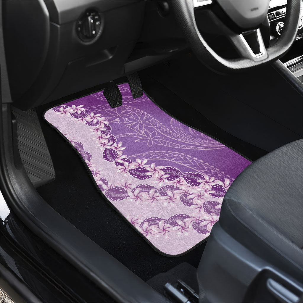 Heiva i Tahiti Car Mats Tahitian Tiare Maori Cowrie Lei Purple LT14 - Polynesian Pride