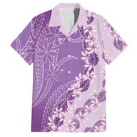 Heiva i Tahiti Hawaiian Shirt Tahitian Tiare Maori Cowrie Lei Purple LT14 Purple - Polynesian Pride
