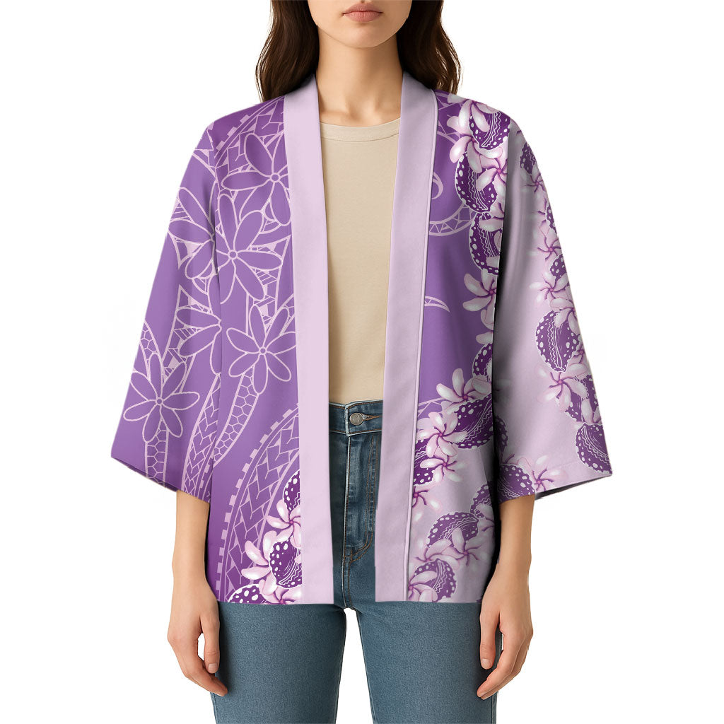Heiva i Tahiti Kimono Tahitian Tiare Maori Cowrie Lei Purple LT14 - Polynesian Pride