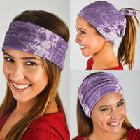 Heiva i Tahiti Neck Gaiter Tahitian Tiare Maori Cowrie Lei Purple LT14 - Polynesian Pride